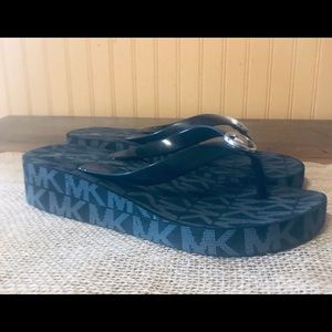 NWOB, Michael Kors MK Logo Flip Flops